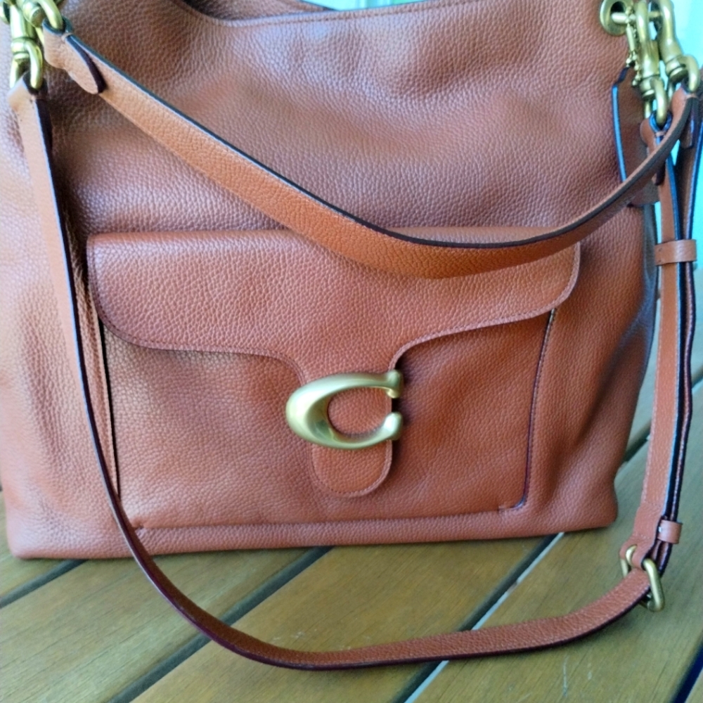 Coach Tabby Hobo Saddle color handbag
